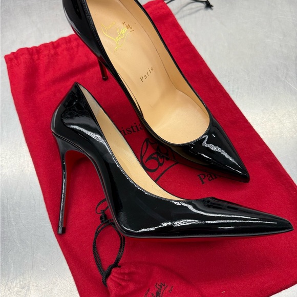 Christian Louboutin Black Patent Leather Heels - used once - Picture 2 of 7